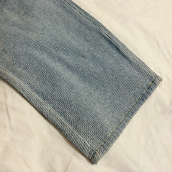 NWT Classic Light Blue Washed Wide Leg Jeans Waist 32 - Picture 5 of 5